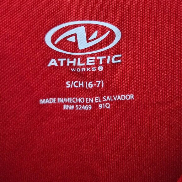 Athletic Works Long Sleeve Shirt Size Small Moisture Wicking Red Basketball NWT - Picture 4 of 6